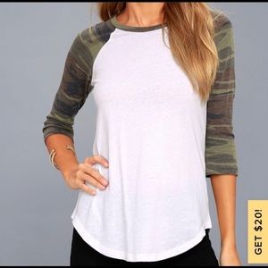 Z Supply Charlie baseball tee Small never worn